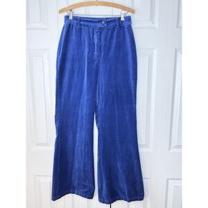 The Hippie Shake Royal Blue Velvet Flare Leg Pants Size 8 Hippie Boho